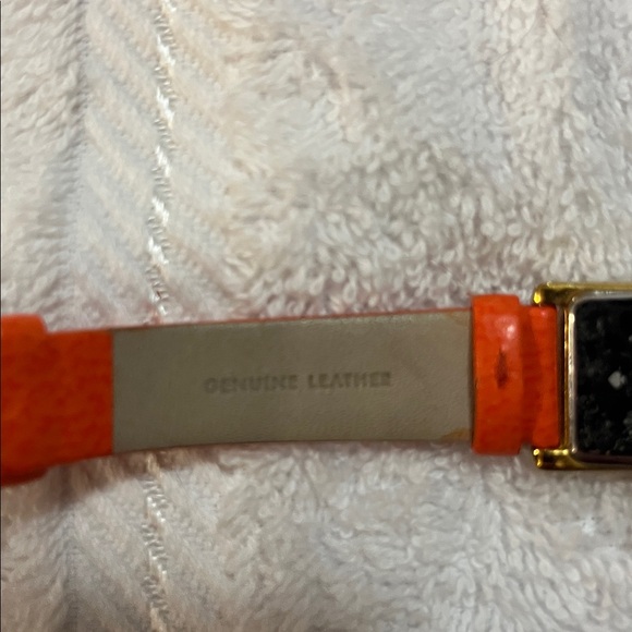 Kate Spade Gold Case Watch with Orange Strap - Picture 7 of 13